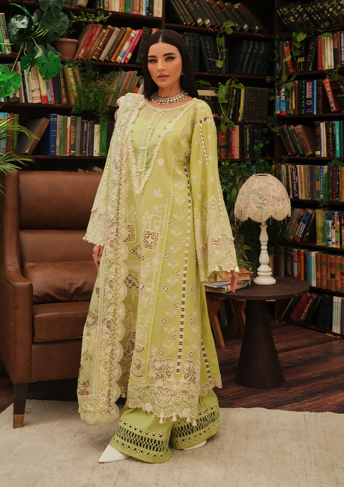 Elegent dress Ambrosia from KAHF's"LUXURY LAWN" 2024 Collection.