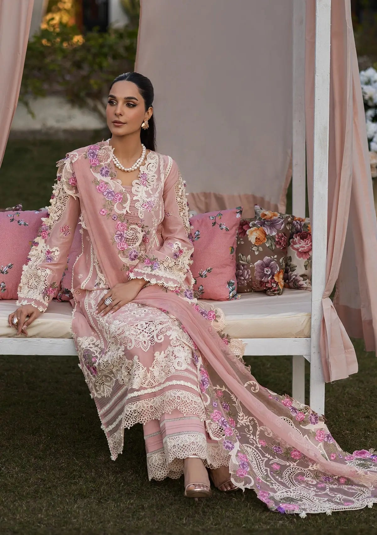 Beautifully designed Solid Dyed Cotton Net Dupatta.