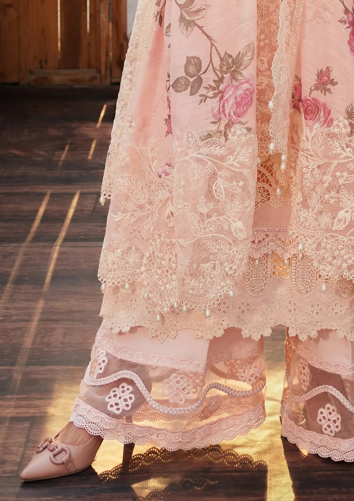Close up image of Coralyn beautiful LUXURY LAWN 2024 COLLECTION.
