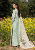 TABIR wearing this beautiful dress from KAHF's Festive Lawn collection 2024.
