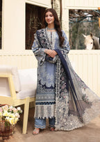 KINZA wearing this beautiful dress from KAHF's Festive Lawn collection 2024.