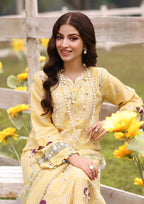 closeup image SAHAR  from KAHF's"Festive Lawn" 2024 Collection.