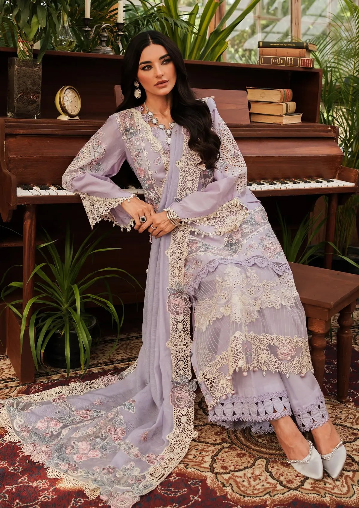 Another front image of beautifull Lilac from KAHF's "LUXURY LAWN" 2024 Collection.