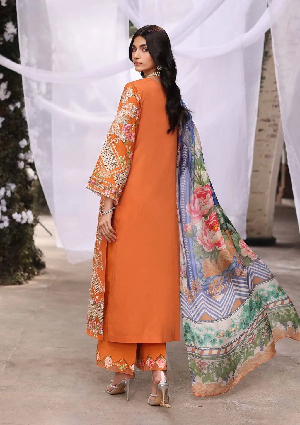 MAYA wearing this beautiful dress from KAHF's Festive Lawn collection 2024.