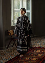 LIARA Embroidered Karandi Front and Embroidered Chiffon Dupatta from KAHF KARANDI 2025 collection.