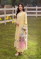 SAHAR wearing this beautiful dress from KAHF's Festive Lawn collection 2024.