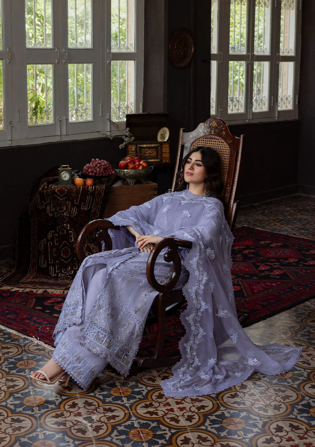 perfect dress for winters in karandi stuff. 