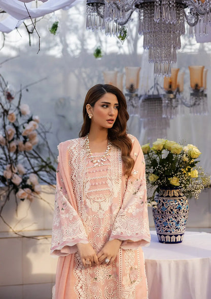 Olivia wearing this beautiful dress from KAHF LUXURY LAWN COLLECTION 2025.