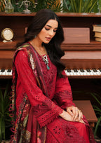 Close up image of Valentino beautiful LUXURY LAWN 2024 COLLECTION.