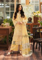 Elegent dress Sun Kissed from KAHF's"LUXURY LAWN" 2024 Collection.