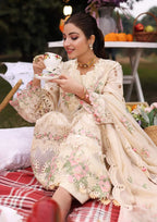 SHIREEN, designer embroided lawn dress from KAHF's "Festive lawn" 2024 Collection.