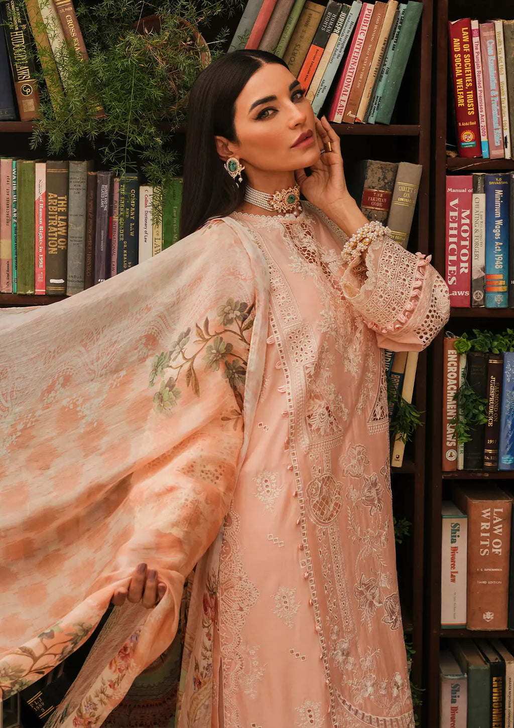 Another front image of beautifull Flamingo from KAHF's "LUXURY LAWN" 2024 Collection.
